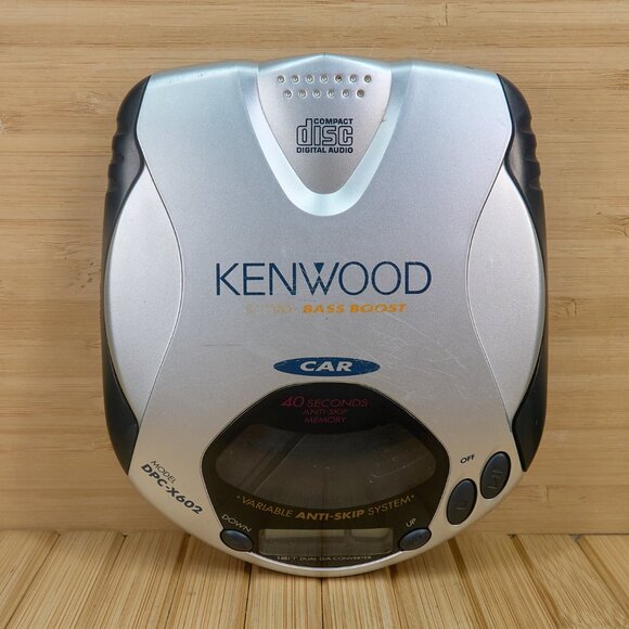 Kenwood DPC-X602 Portable CD Player, Extra Bass Boost, with Case, Silver - Picture 2 of 9